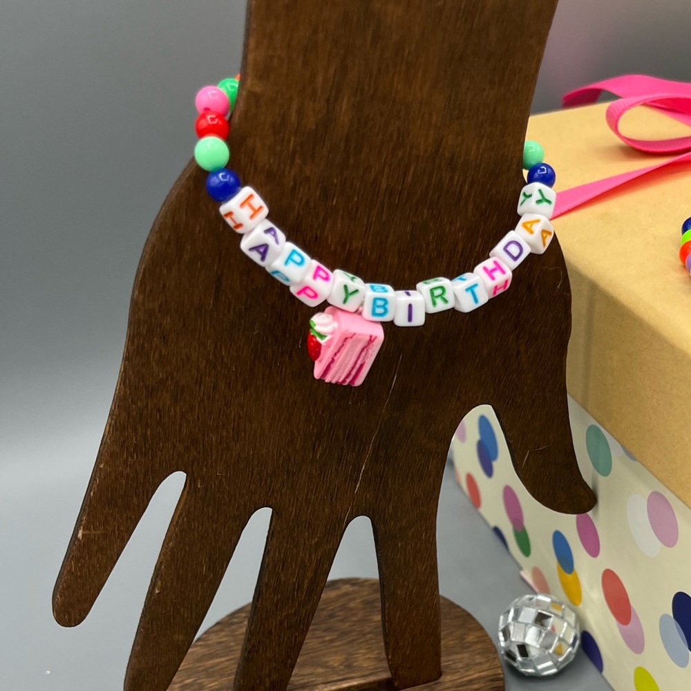 Happy birthday bracelet